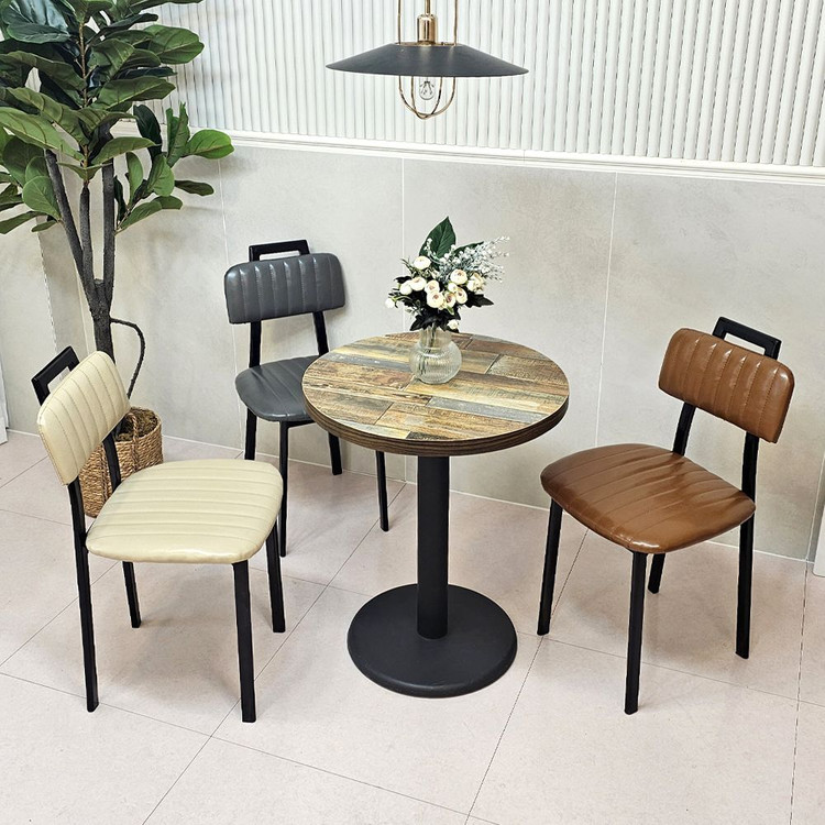 (( 미개봉 새상품 )) 핸들체어, 핸들퀼팅체어, 카페의자, 업소용의자, 식탁의자, 업소용체어,유광PU 이미지