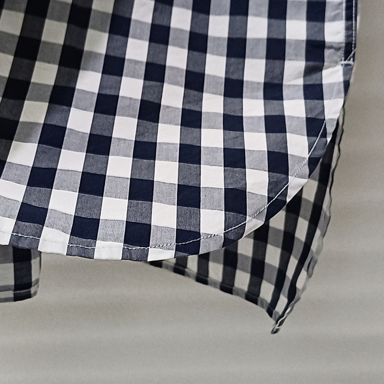 삼성물산 단톤 체크 셔츠 롱 반팔 원피스 오버루즈 거의새것 사랑봉봉 이미지