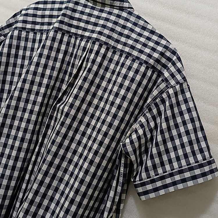 삼성물산 단톤 체크 셔츠 롱 반팔 원피스 오버루즈 거의새것 사랑봉봉 이미지