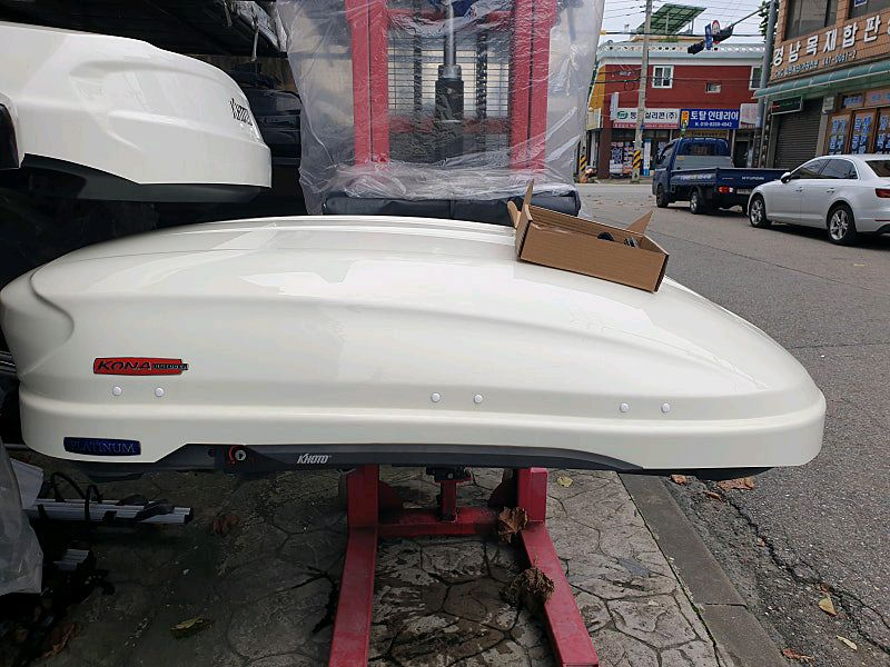 코나 코토일체형루프박스 화이트 변색 중고 60만원 이미지