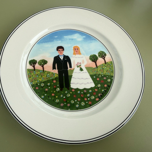 빌보 웨딩 샐러드접시 21cm 이미지