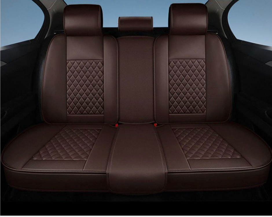 [새제품] 제니븐 자동차 가죽 카시트 좌석등받이 , 헤드 커버 및 핸들커버 이미지