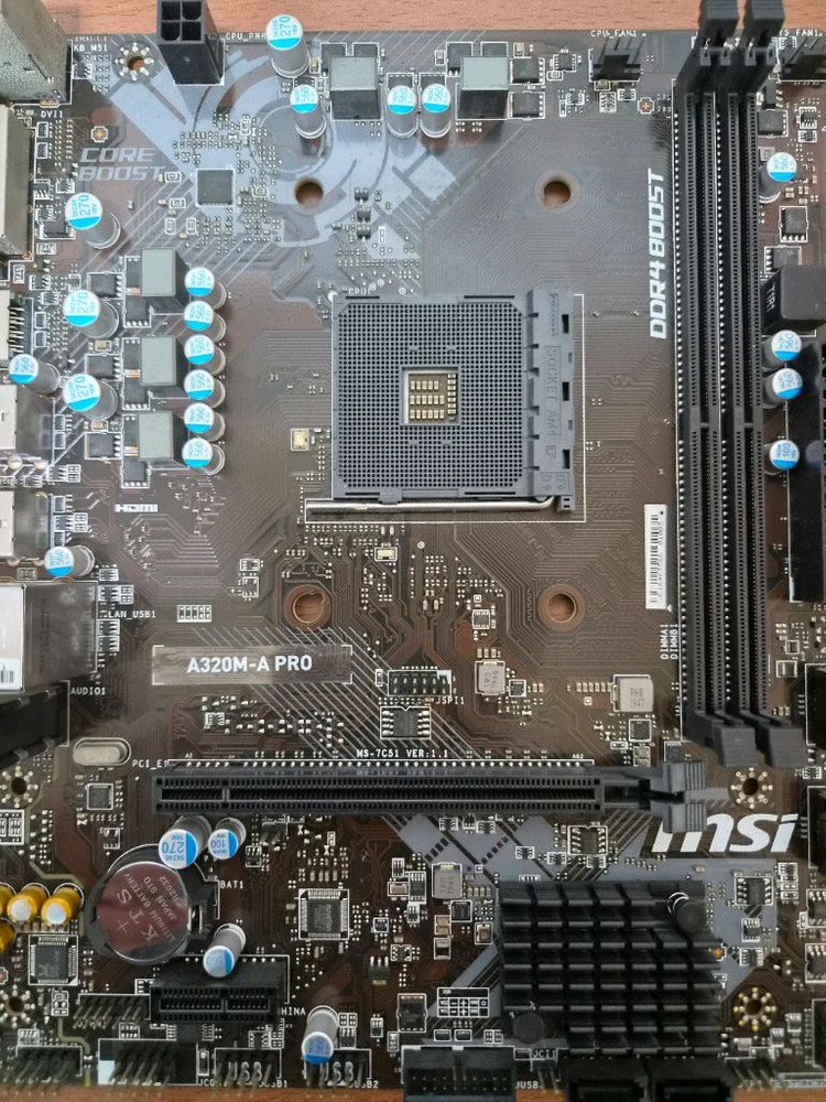 msi a320m-a pro 백패널 X 팝니다. 이미지