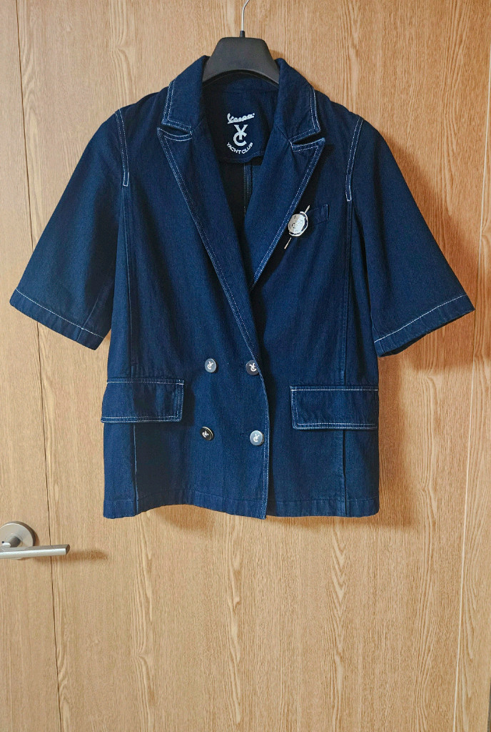 VOV 보브 스티치 데님 반팔 자켓 이미지