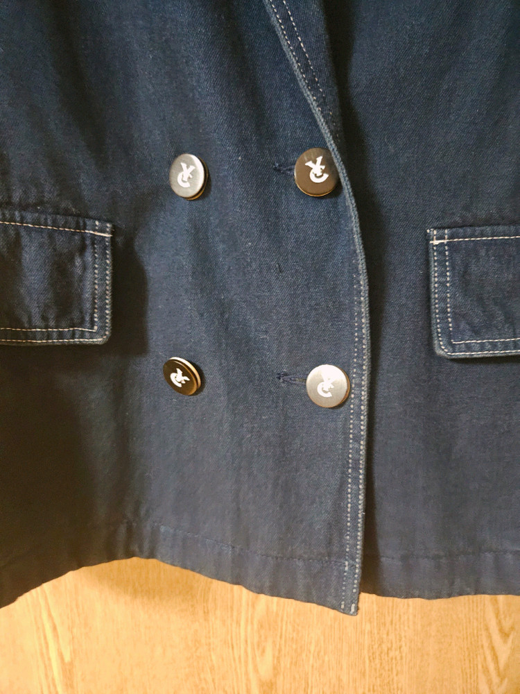 VOV 보브 스티치 데님 반팔 자켓 이미지