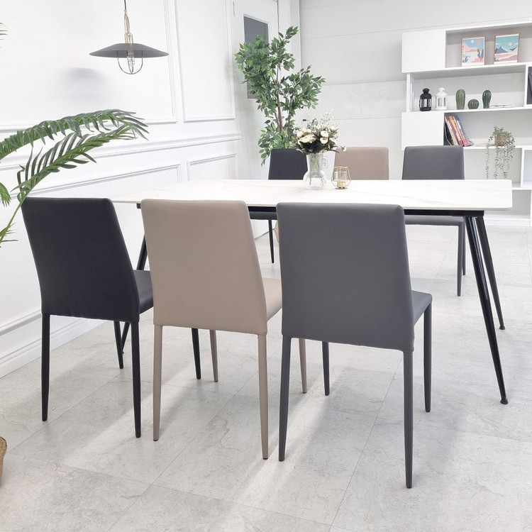 (( 미개봉 새상품 )) 카페의자, 업소용의자, 식탁의자, 토핑체어, 업소용체어, 유광PU, 식탁의자, 다이닝체어 이미지