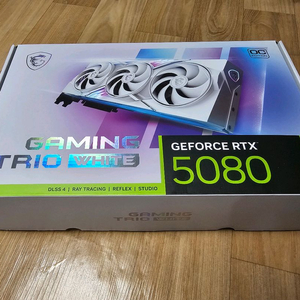 MSI RTX 5080 GAMING TRIO 16GB WHITE OC 이미지