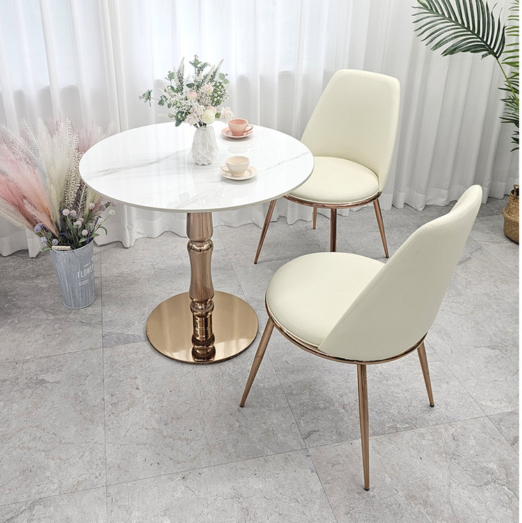 (( 미개봉 새상품 )) 카페의자, 업소용의자, 식탁의자, 골드체어, 업소용체어, 유광PU, 식탁의자, 다이닝체어 이미지