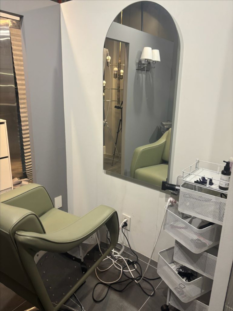 미용실 샴푸대 세트/미용실의자 이미지