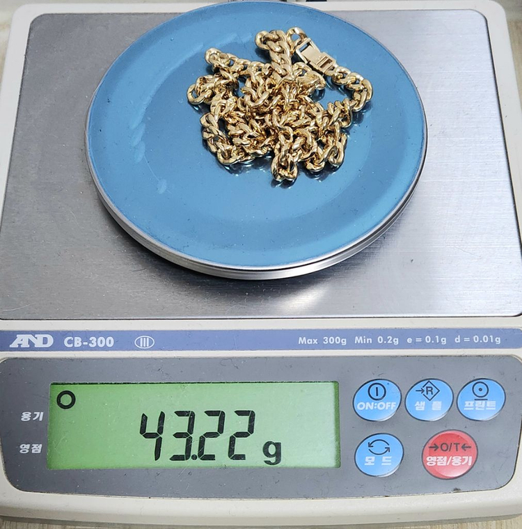 18k체인목걸이,할로우목걸이,금목걸이,남성목걸이 이미지