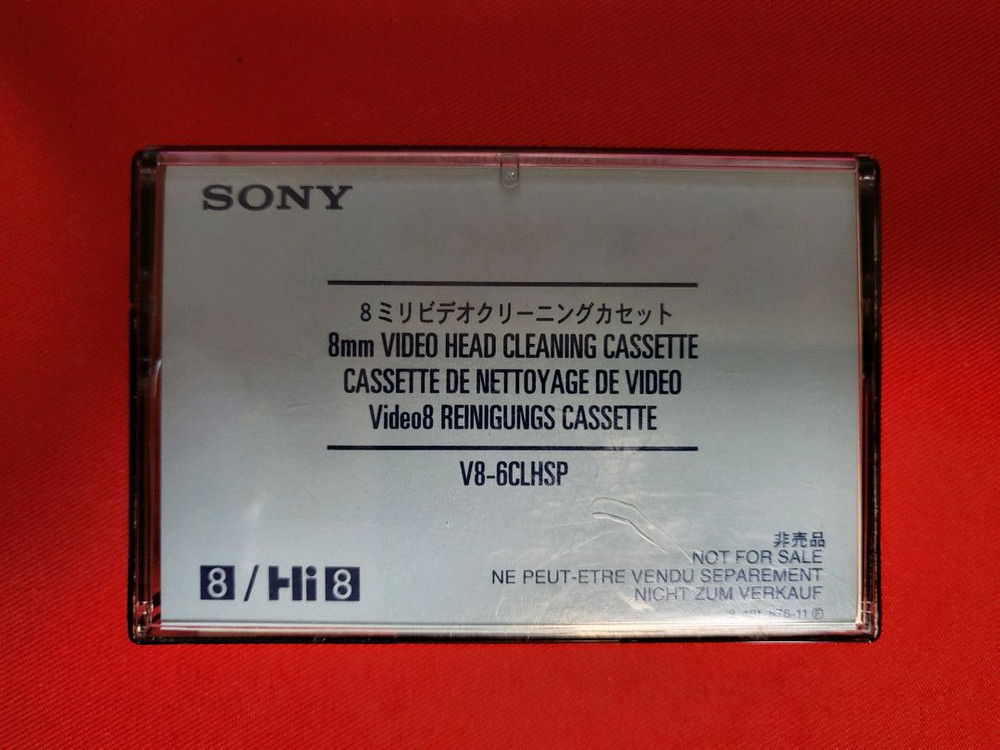 소니 캠코더 SONY 8mm VIDEO 헤드 클리너 V8-6CLHSP 이미지