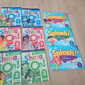 샤인온 shine on 1.2.3 스플래쉬 splash 1.2.3유아 코스북 유아 영어워크북 이미지