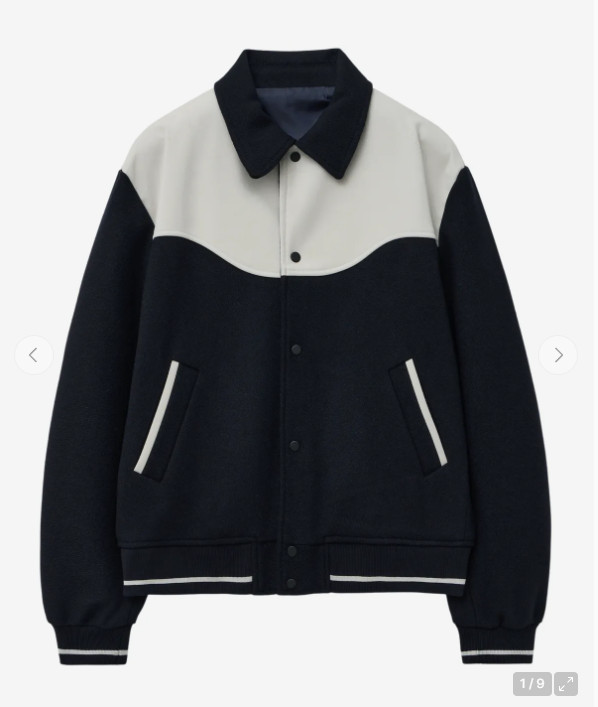 [새상품]엘무드 웨이비 바시티 자켓 (46) 이미지