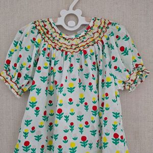 스텔라맥카트니 키즈 플로럴 프린트 반소매 블라우스 120사이즈 이미지