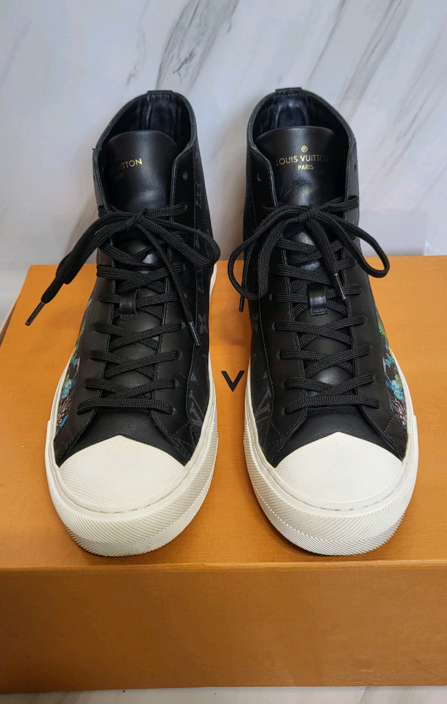 루이비통 플로랄 남성 265 스니커즈 컨버스 남자 신발 운동화 하이탑 이미지