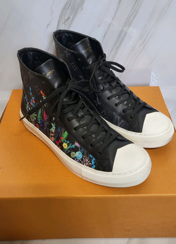 루이비통 플로랄 남성 265 스니커즈 컨버스 남자 신발 운동화 하이탑 이미지