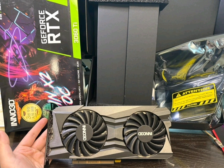Rtx 3060ti 풀박스 풀커버 S급 이미지