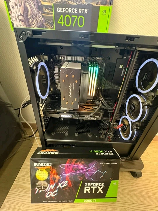 Rtx 3060ti 풀박스 풀커버 S급 이미지