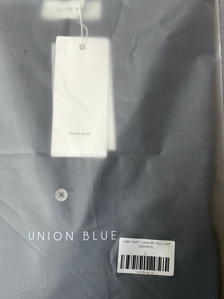 [새제품] 유니온블루 하드트위스트 컴포트 폴로 니트 그라파이트[L] 이미지