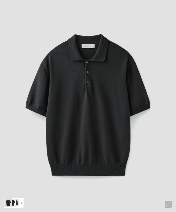 [새제품] 유니온블루 하드트위스트 컴포트 폴로 니트 그라파이트[L] 이미지