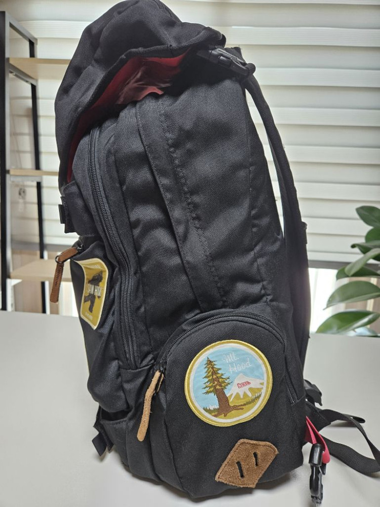 버튼 하이캐스케이드 슈레드 스카우트 백팩 트루블랙 이미지