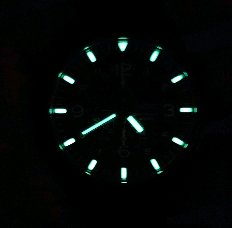 세이코 (SEIKO) SNDA65 밀리터리 크로노 그래프 블랙 시계 이미지