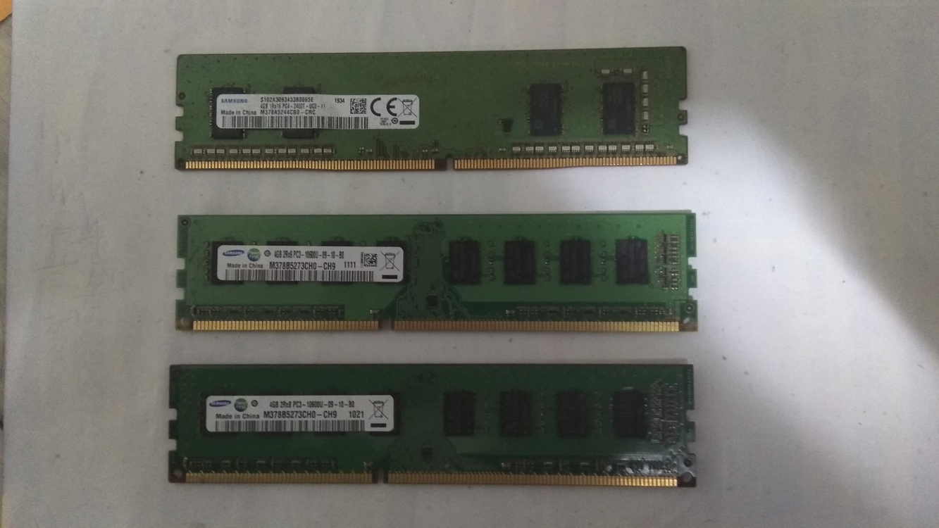 인텔 i5-7500 본체세트 / i3-8100(2개) / 삼성 램 등 부품 일괄정리 이미지