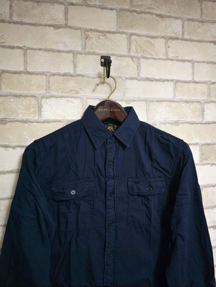RRL 더블알엘 가먼트 트윌 워크셔츠 류준열 이동휘 가죽 뉴스보이 무스탕 폴로 랄프로렌 이미지