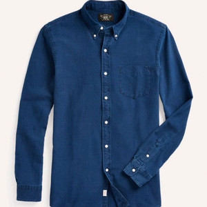 RRL 더블알엘 인디고 가먼트 트윌 워크셔츠 류준열 이동휘 가죽 뉴스보이 무스탕 폴로 랄프로렌 이미지