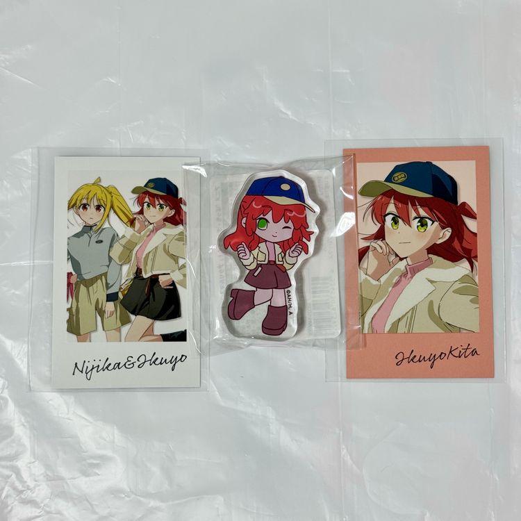 미개봉 봇치더락 마루이팝업 신상 아크릴블럭/포토카드 료키타 세트 이미지