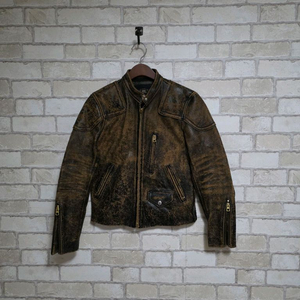 RRL 더블알엘 레더 모토 가죽 자켓 바이커 폴로 류준열 이진욱 이동휘 뉴스보이 무스탕 발마칸 이미지