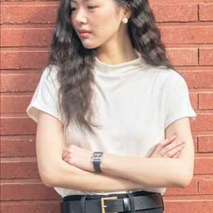 유어네임히얼 벨트 새상품 유네미 스퀘어 소가죽 벨트 이미지