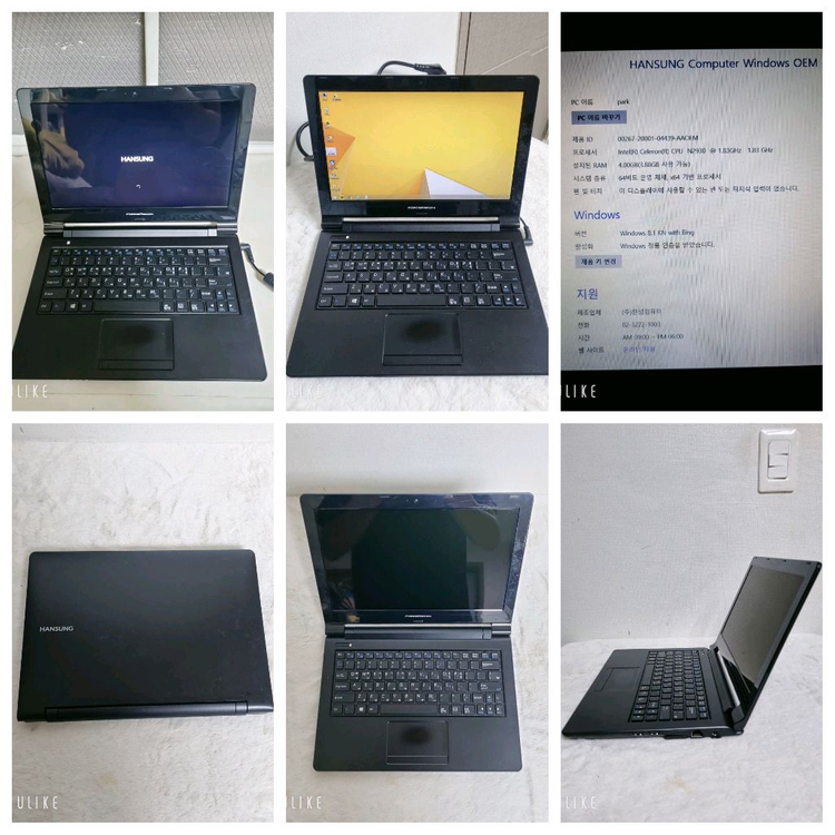 한성컴퓨터 노트북 Windows 8.1 이미지