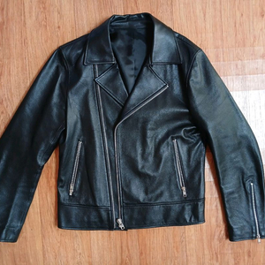 론트(정품) 남성 이태리 양가죽 라이더 자켓 (블랙) (M 95) (상태 최상급) 이미지