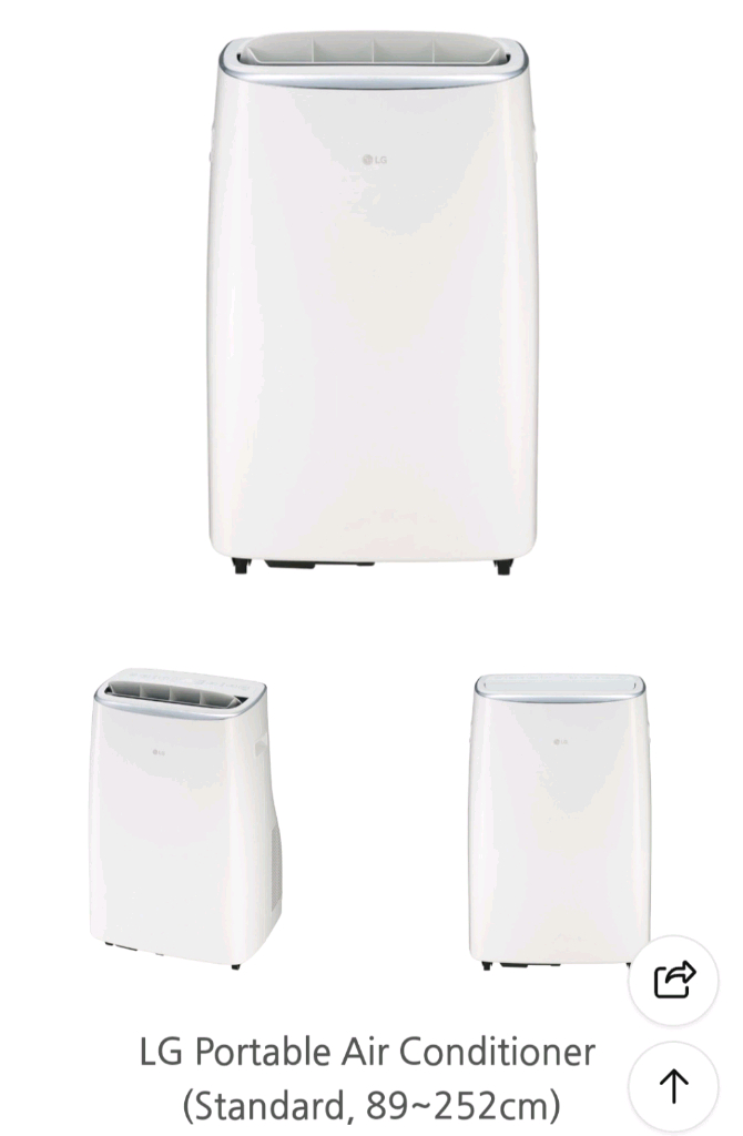 LG 휘센 이동식 에어컨 PQ08DDWBN(창문형에어컨) 이미지