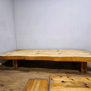 국내산 좋은 소나무 통원목 좌식 탁자 팝니다!!! 이미지