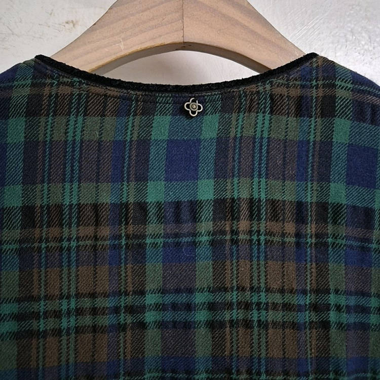 써스데이아일랜드 체크 원피스 이미지