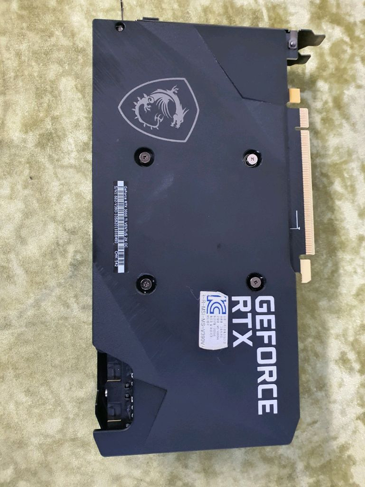 그래픽카드msi RTX 3060 Ti 그래픽카드 이미지