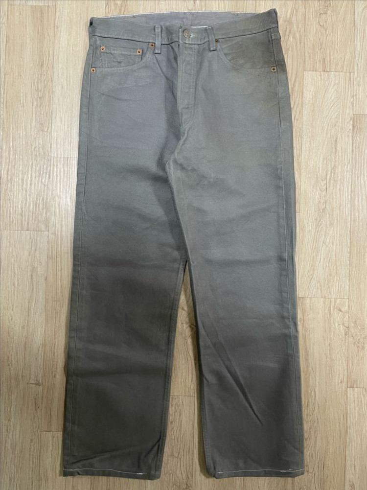 31) 90s 리바이스 501 그레이 코팅 데님팬츠(미국제)데드스탁(RRL&LVC&폴로) 이미지