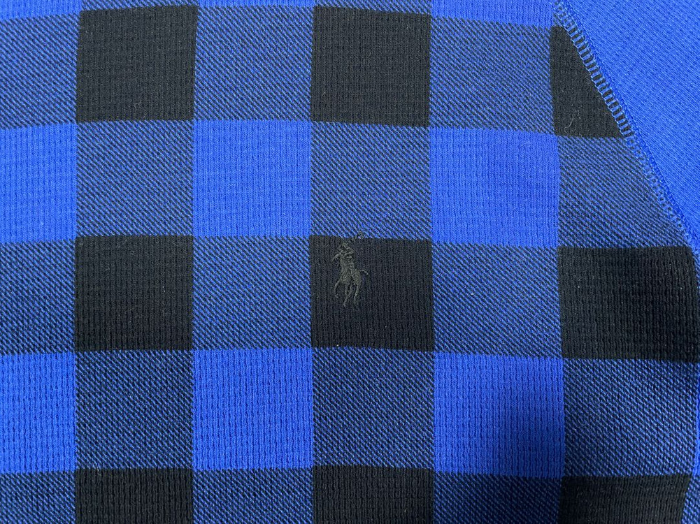 100) 폴로 랄프로렌 블루체크 와플 긴팔티(새제품)RRL&LVC&폴로 이미지