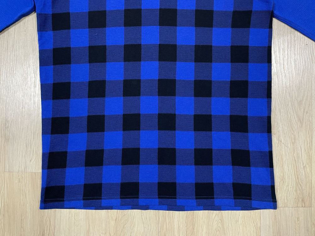 100) 폴로 랄프로렌 블루체크 와플 긴팔티(새제품)RRL&LVC&폴로 이미지