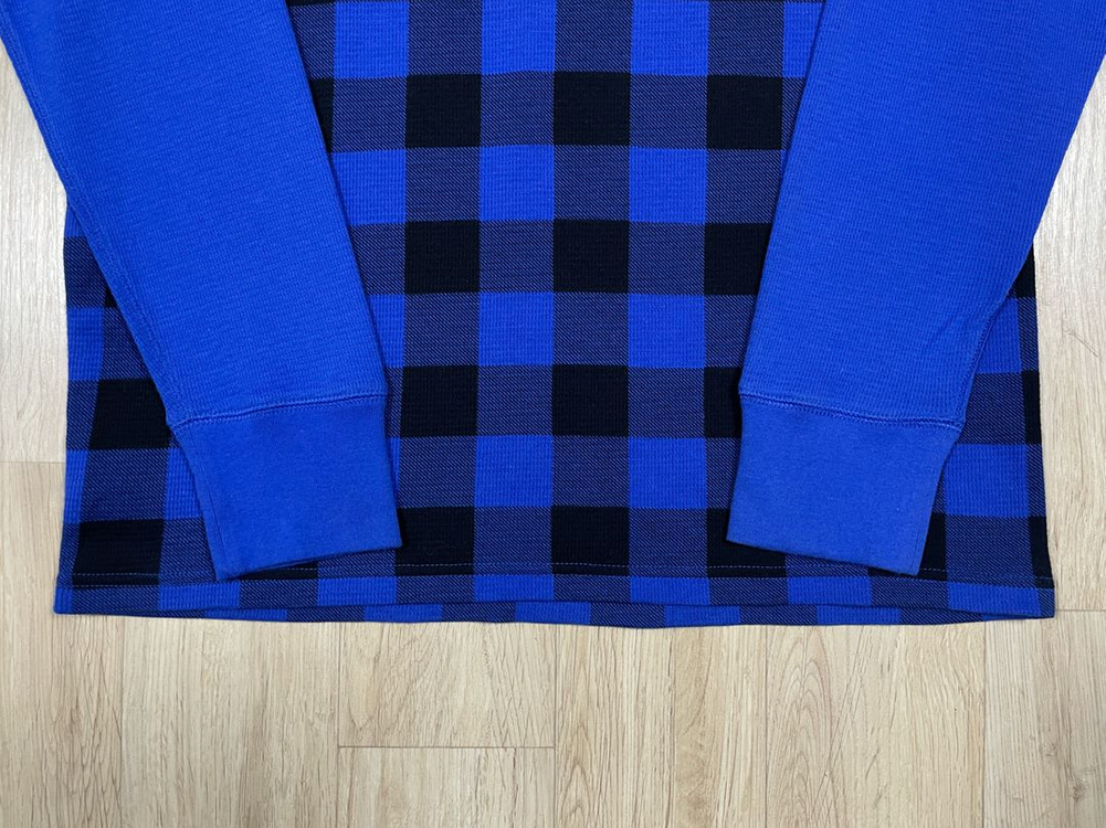 100) 폴로 랄프로렌 블루체크 와플 긴팔티(새제품)RRL&LVC&폴로 이미지