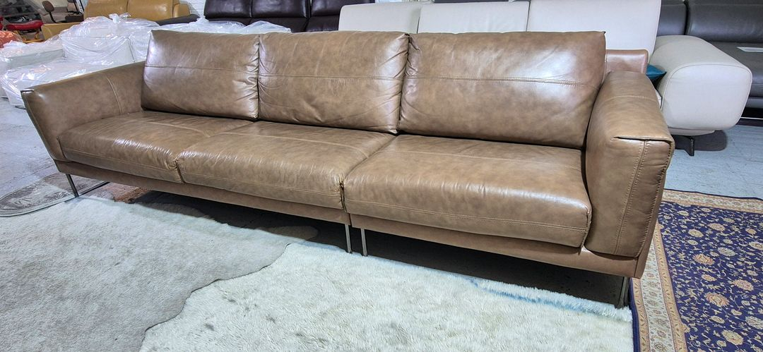 까사미아 4인 천연가죽 소파쇼파 서울경기(근거리)무료배송 이미지