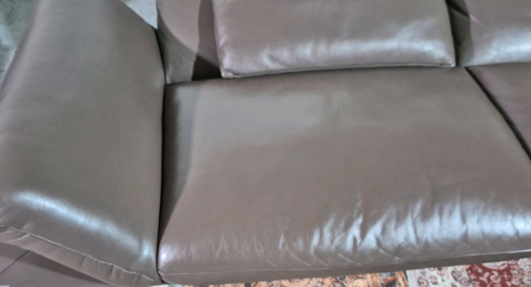 도무스 독일 코이노 프란시스 최상급 천연 전체가죽 4인 카우치 소파쇼파 이미지