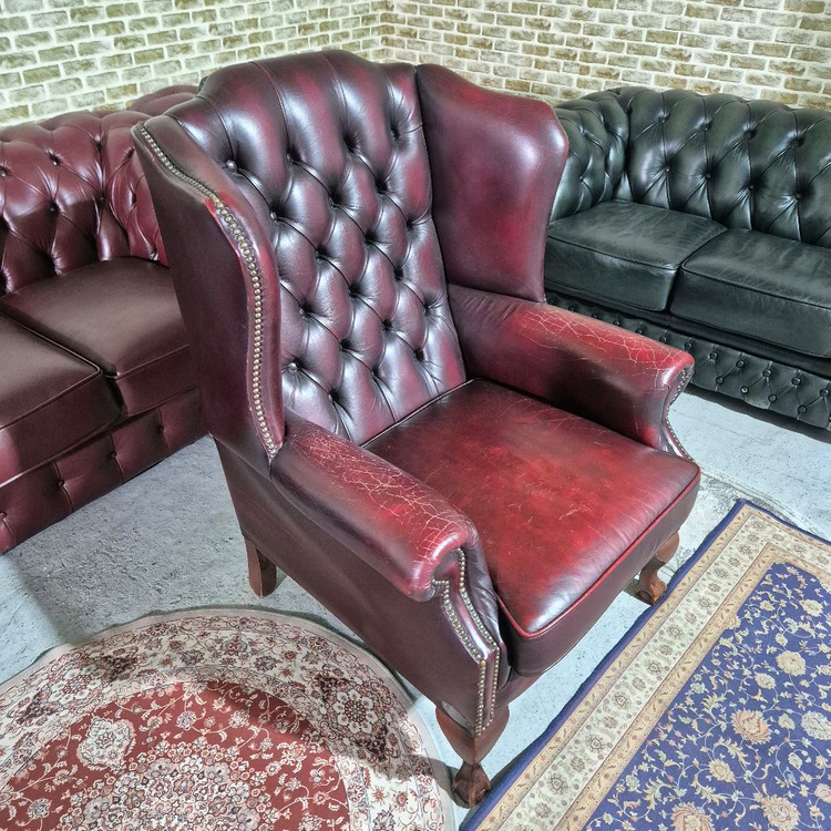 영국 체스터필드 최고급 전체 천연가죽 1인 소파쇼파 서울경기근거리무료배송 이미지