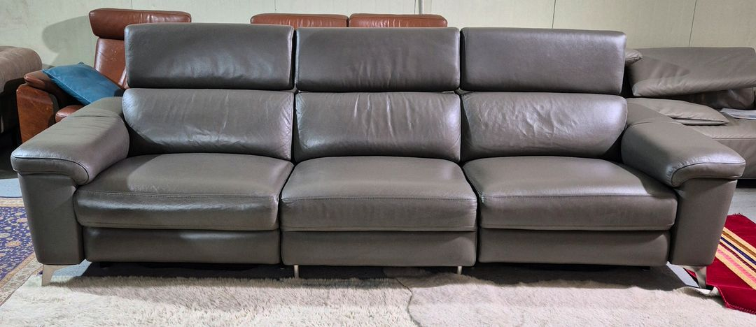 한샘 MVME 키안티 이태리 천연가죽 전동 리클라이너 소파쇼파(헤드전동) 이미지