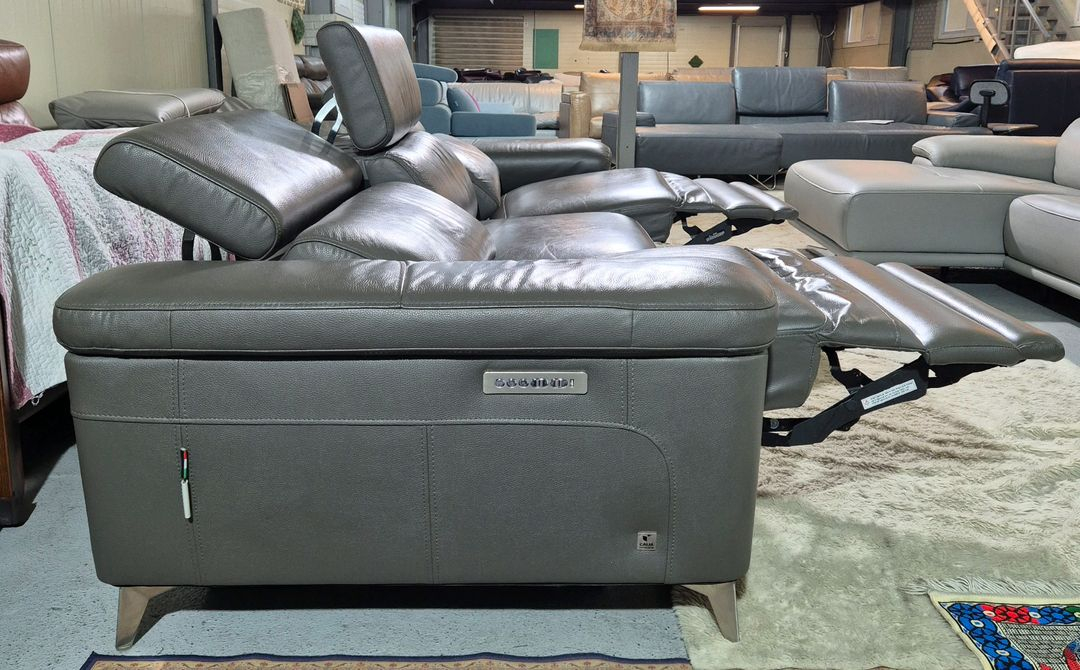 한샘 MVME 키안티 이태리 천연가죽 전동 리클라이너 소파쇼파(헤드전동) 이미지