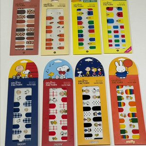 젤라또팩토리 네일스티커 스누피/세서미/미피/당근/호피 이미지