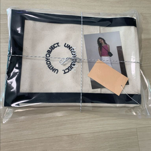 언타이디 오브젝트백 네이비 새상품 캔버스 에코백 이미지