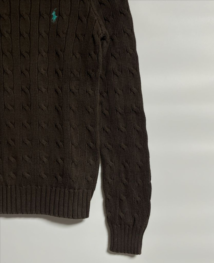 폴로 랄프로렌 꽈배기 케이블 니트 스웨터 S 이미지